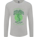 Genealogy Its All Relative Funny DNA Ancestry Mens Long Sleeve T-Shirt Sports Grey