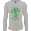Genealogy Its All Relative Funny DNA Ancestry Mens Long Sleeve T-Shirt Sports Grey