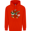 Gentle Recycle Climate Change Environment Mens 80% Cotton Hoodie Bright Red
