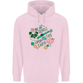 Gentle Recycle Climate Change Environment Mens 80% Cotton Hoodie Light Pink