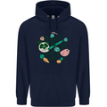 Gentle Recycle Climate Change Environment Mens 80% Cotton Hoodie Navy Blue
