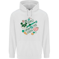 Gentle Recycle Climate Change Environment Mens 80% Cotton Hoodie White
