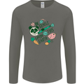 Gentle Recycle Climate Change Environment Mens Long Sleeve T-Shirt Charcoal