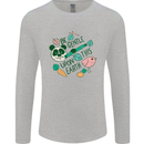 Gentle Recycle Climate Change Environment Mens Long Sleeve T-Shirt Sports Grey
