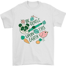 Gentle Recycle Climate Change Environment Mens T-Shirt 100% Cotton White