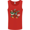 Gentle Recycle Climate Change Environment Mens Vest Tank Top Red