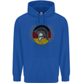 German Bodybuilding Flag Gym Training Spartan Childrens Kids Hoodie Royal Blue
