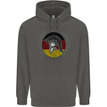 German Bodybuilding Flag Gym Training Spartan Childrens Kids Hoodie Storm Grey