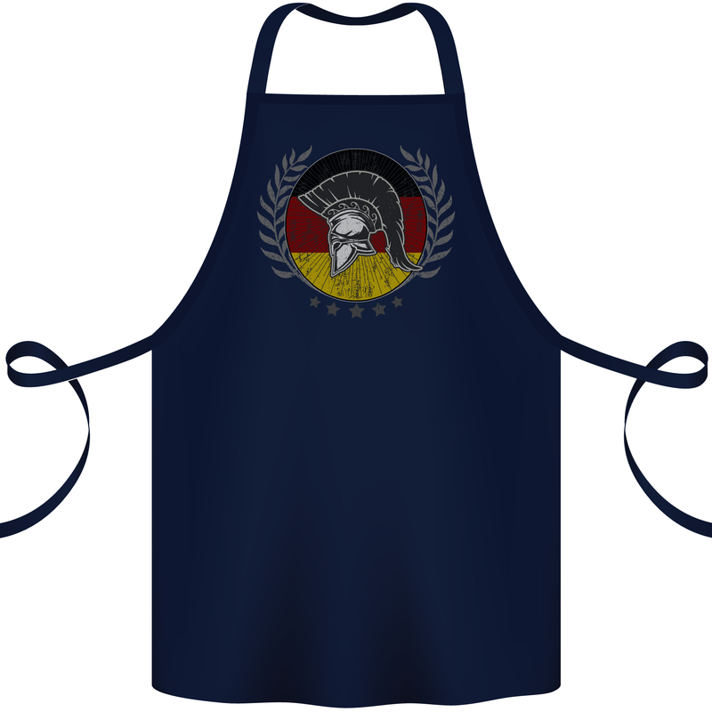 German Bodybuilding Flag Gym Training Spartan Cotton Apron 100% Organic Navy Blue
