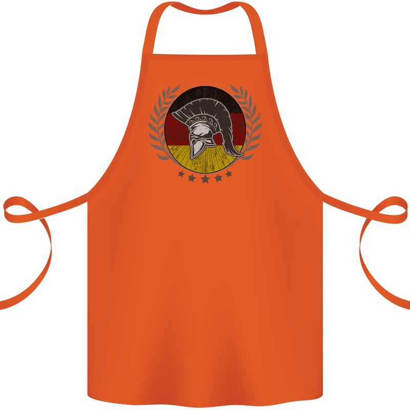 German Bodybuilding Flag Gym Training Spartan Cotton Apron 100% Organic Orange