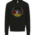 German Bodybuilding Flag Gym Training Spartan Kids Sweatshirt Jumper Black