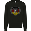 German Bodybuilding Flag Gym Training Spartan Kids Sweatshirt Jumper Black