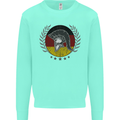 German Bodybuilding Flag Gym Training Spartan Kids Sweatshirt Jumper Peppermint