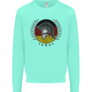 German Bodybuilding Flag Gym Training Spartan Kids Sweatshirt Jumper Peppermint