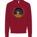 German Bodybuilding Flag Gym Training Spartan Kids Sweatshirt Jumper Red
