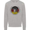 German Bodybuilding Flag Gym Training Spartan Kids Sweatshirt Jumper Sports Grey