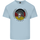 German Bodybuilding Flag Gym Training Spartan Kids T-Shirt Childrens Light Blue