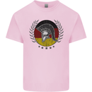 German Bodybuilding Flag Gym Training Spartan Kids T-Shirt Childrens Light Pink