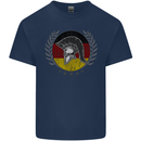 German Bodybuilding Flag Gym Training Spartan Kids T-Shirt Childrens Navy Blue