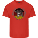 German Bodybuilding Flag Gym Training Spartan Kids T-Shirt Childrens Red