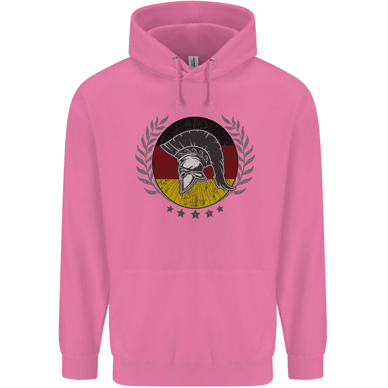 German Bodybuilding Flag Gym Training Spartan Mens 80% Cotton Hoodie Azelea
