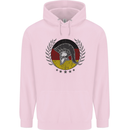 German Bodybuilding Flag Gym Training Spartan Mens 80% Cotton Hoodie Light Pink