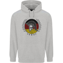 German Bodybuilding Flag Gym Training Spartan Mens 80% Cotton Hoodie Sports Grey