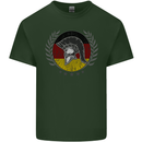 German Bodybuilding Flag Gym Training Spartan Mens Cotton T-Shirt Tee Top Forest Green