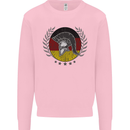 German Bodybuilding Flag Gym Training Spartan Mens Sweatshirt Jumper Light Pink