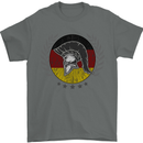 German Bodybuilding Flag Gym Training Spartan Mens T-Shirt 100% Cotton Charcoal