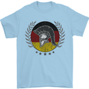 German Bodybuilding Flag Gym Training Spartan Mens T-Shirt 100% Cotton Light Blue
