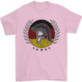 German Bodybuilding Flag Gym Training Spartan Mens T-Shirt 100% Cotton Light Pink