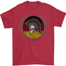 German Bodybuilding Flag Gym Training Spartan Mens T-Shirt 100% Cotton Red