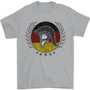 German Bodybuilding Flag Gym Training Spartan Mens T-Shirt 100% Cotton Sports Grey
