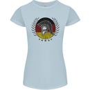 German Bodybuilding Flag Gym Training Spartan Womens Petite Cut T-Shirt Light Blue