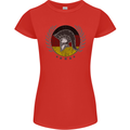 German Bodybuilding Flag Gym Training Spartan Womens Petite Cut T-Shirt Red