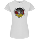 German Bodybuilding Flag Gym Training Spartan Womens Petite Cut T-Shirt White
