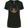 German Bodybuilding Flag Gym Training Spartan Womens Wider Cut T-Shirt Black
