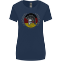 German Bodybuilding Flag Gym Training Spartan Womens Wider Cut T-Shirt Navy Blue