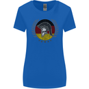 German Bodybuilding Flag Gym Training Spartan Womens Wider Cut T-Shirt Royal Blue