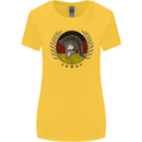 German Bodybuilding Flag Gym Training Spartan Womens Wider Cut T-Shirt Yellow