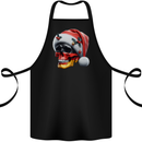 German Christmas Skull Xmas Germany Flag Cotton Apron 100% Organic Black
