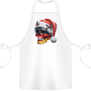 German Christmas Skull Xmas Germany Flag Cotton Apron 100% Organic White