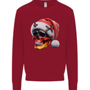 German Christmas Skull Xmas Germany Flag Kids Sweatshirt Jumper Red