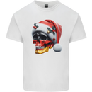 German Christmas Skull Xmas Germany Flag Kids T-Shirt Childrens White