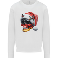 German Christmas Skull Xmas Germany Flag Mens Sweatshirt Jumper White