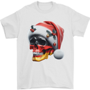 German Christmas Skull Xmas Germany Flag Mens T-Shirt 100% Cotton White