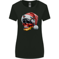 German Christmas Skull Xmas Germany Flag Womens Wider Cut T-Shirt Black