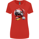 German Christmas Skull Xmas Germany Flag Womens Wider Cut T-Shirt Red