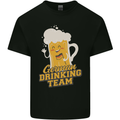 German Drinking Team Beer Football Stag Doo Kids T-Shirt Childrens Black